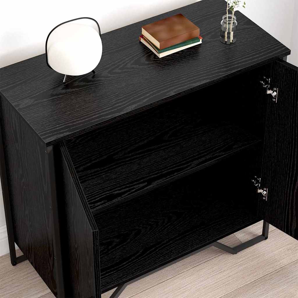 Servírovací Skříň Černý Dub 78 X 35 X 74.5 Cm