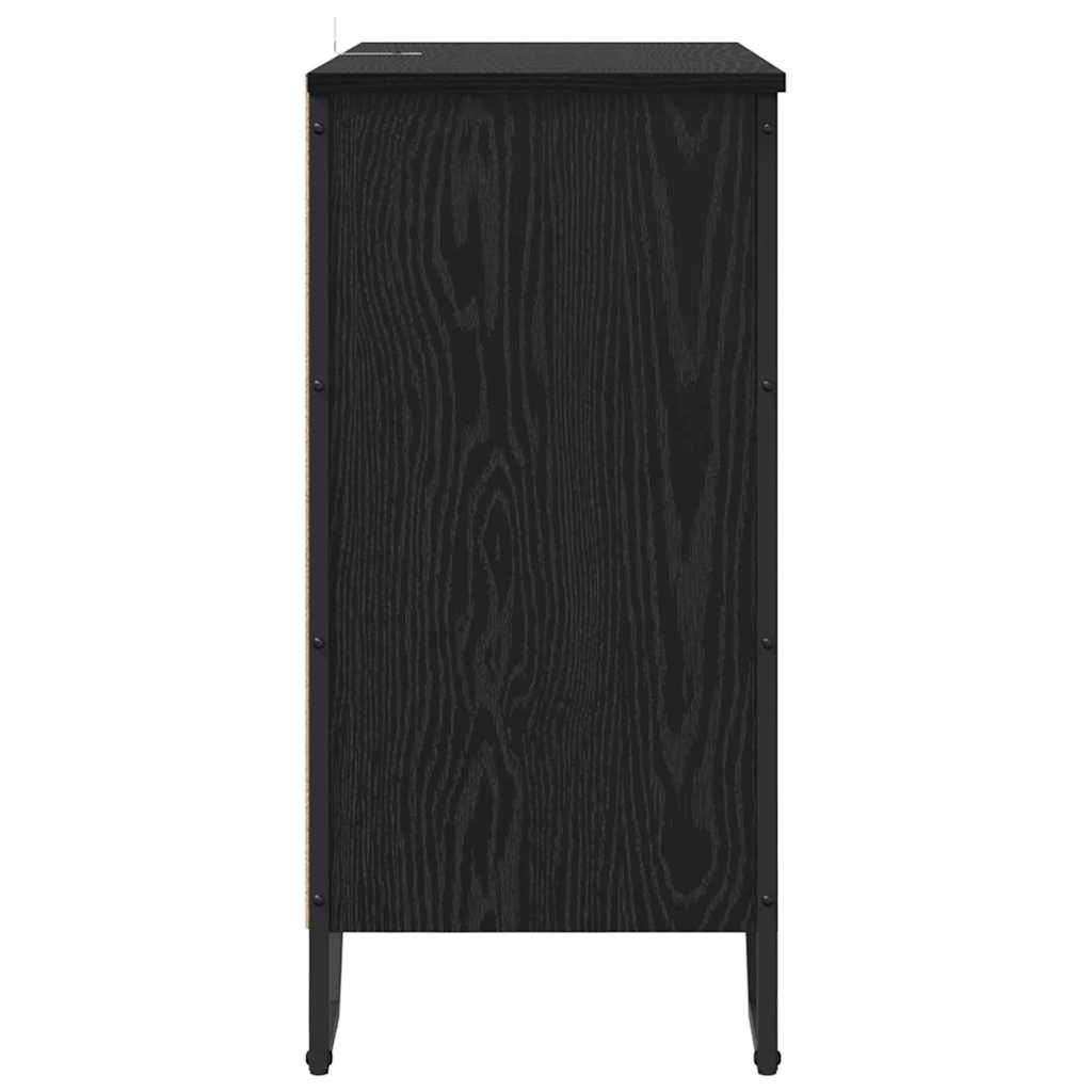 Servírovací Skříň Černý Dub 78 X 35 X 74.5 Cm