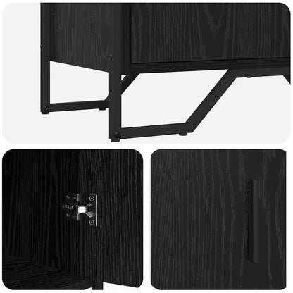Servírovací Skříň Se Zásuvkou Černý Dub 79,5 X 35,5 X 74,5 Cm