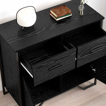 Servírovací Skříň Se Zásuvkou Černý Dub 79,5 X 35,5 X 74,5 Cm