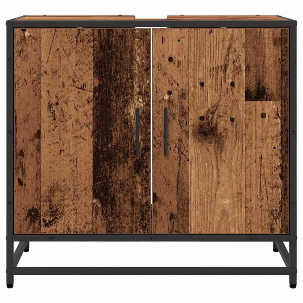 Skříňka Pod Umyvadlo Staré Dřevo 65 X 33 X 60 Cm