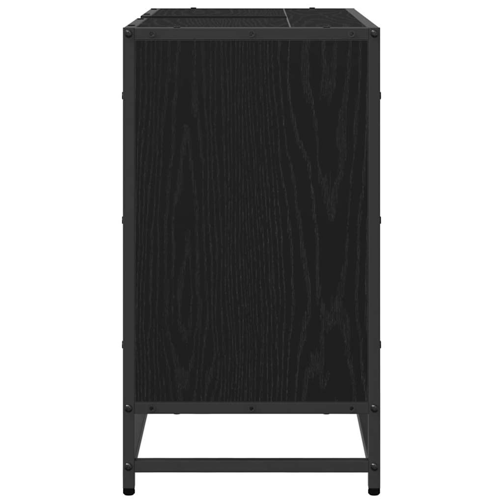 Skříňka Pod Umyvadlo Černý Dub 65 X 33 X 60 Cm Kompozitní Dřevo