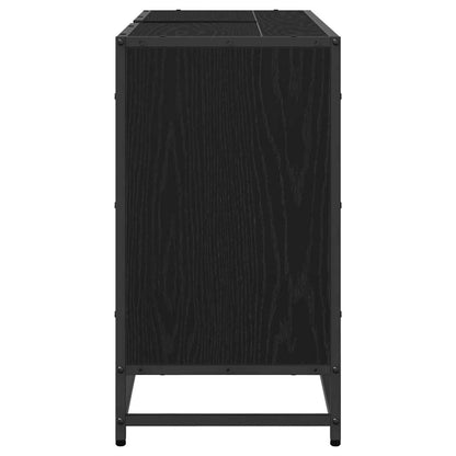 Koupelnová Skříň Černý Dub 90 X 33 X 60 Cm Kompozitní Dřevo