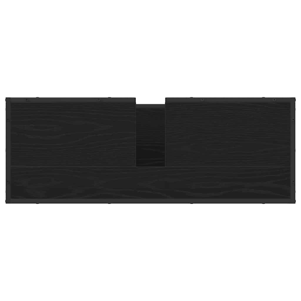 Koupelnová Skříň Černý Dub 90 X 33 X 60 Cm Kompozitní Dřevo