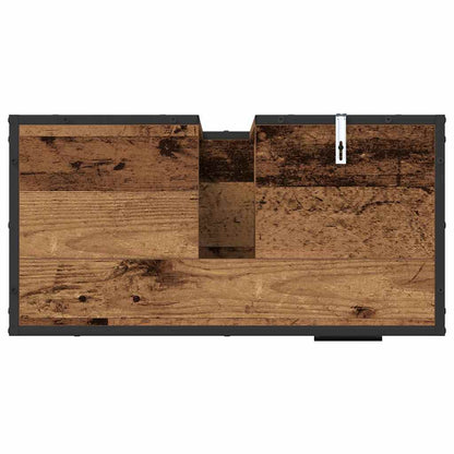 Koupelnová Skříň Staré Dřevo 65 X 33 X 60 Cm Kompozitní Dřevo