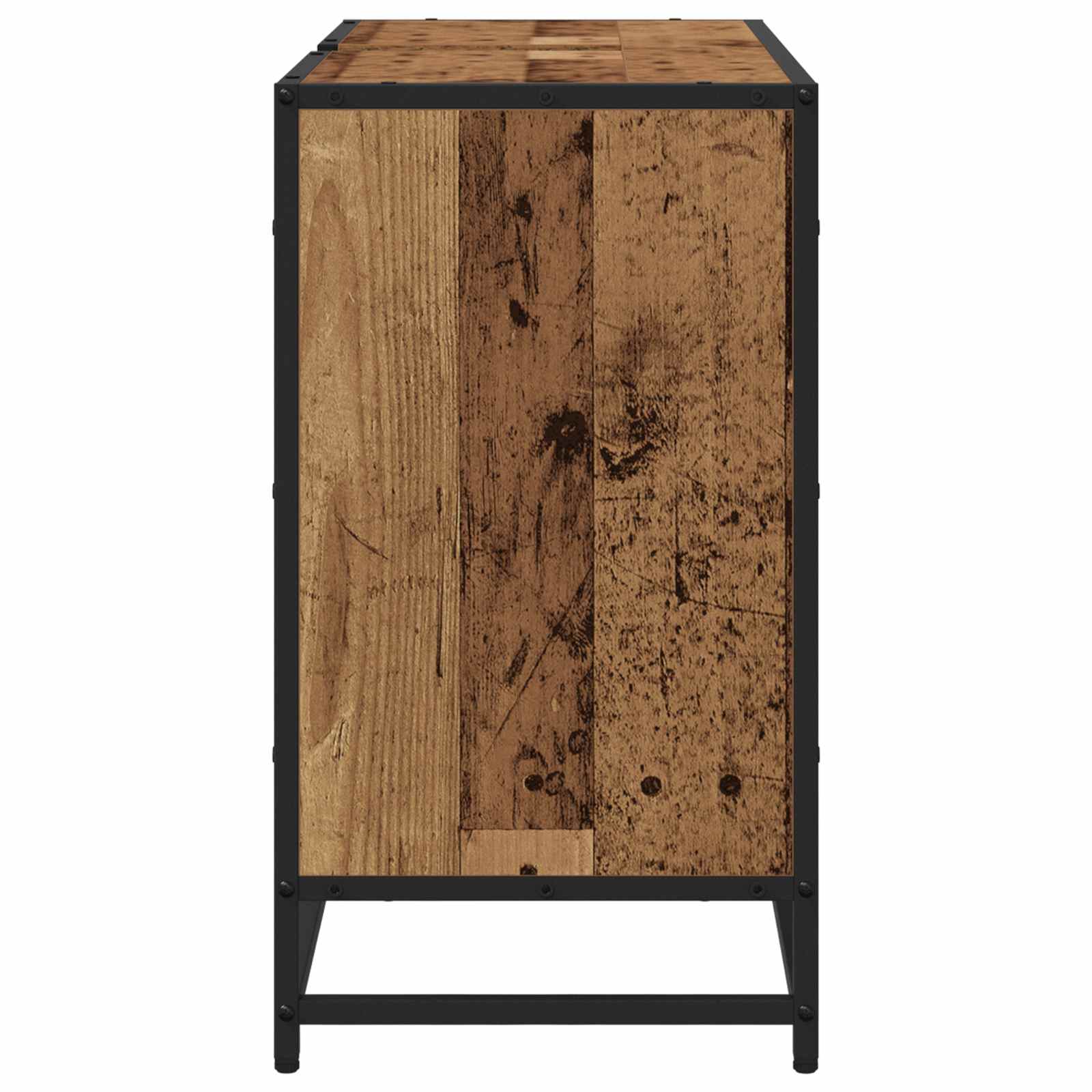 Koupelnová Skříň Staré Dřevo 80 X 33 X 60 Cm Kompozitní Dřevo