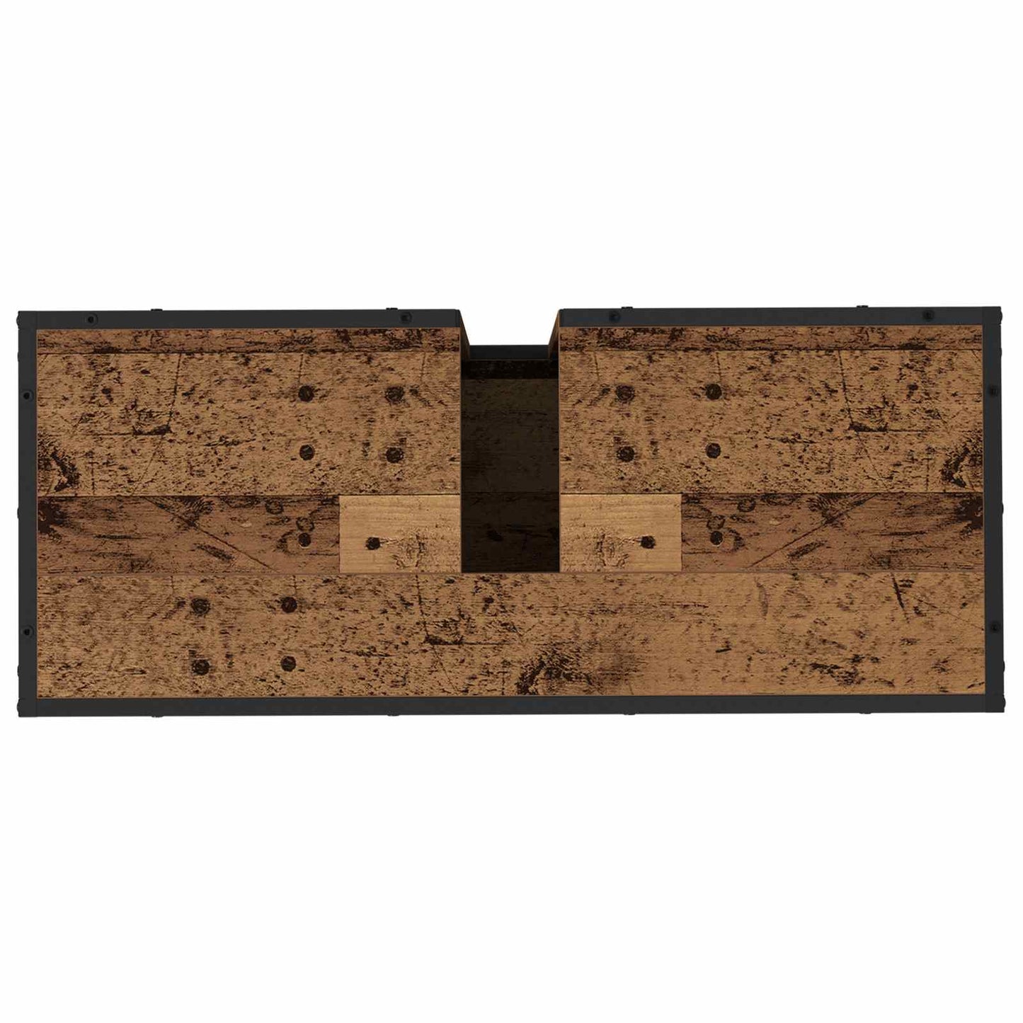 Koupelnová Skříň Staré Dřevo 80 X 33 X 60 Cm Kompozitní Dřevo