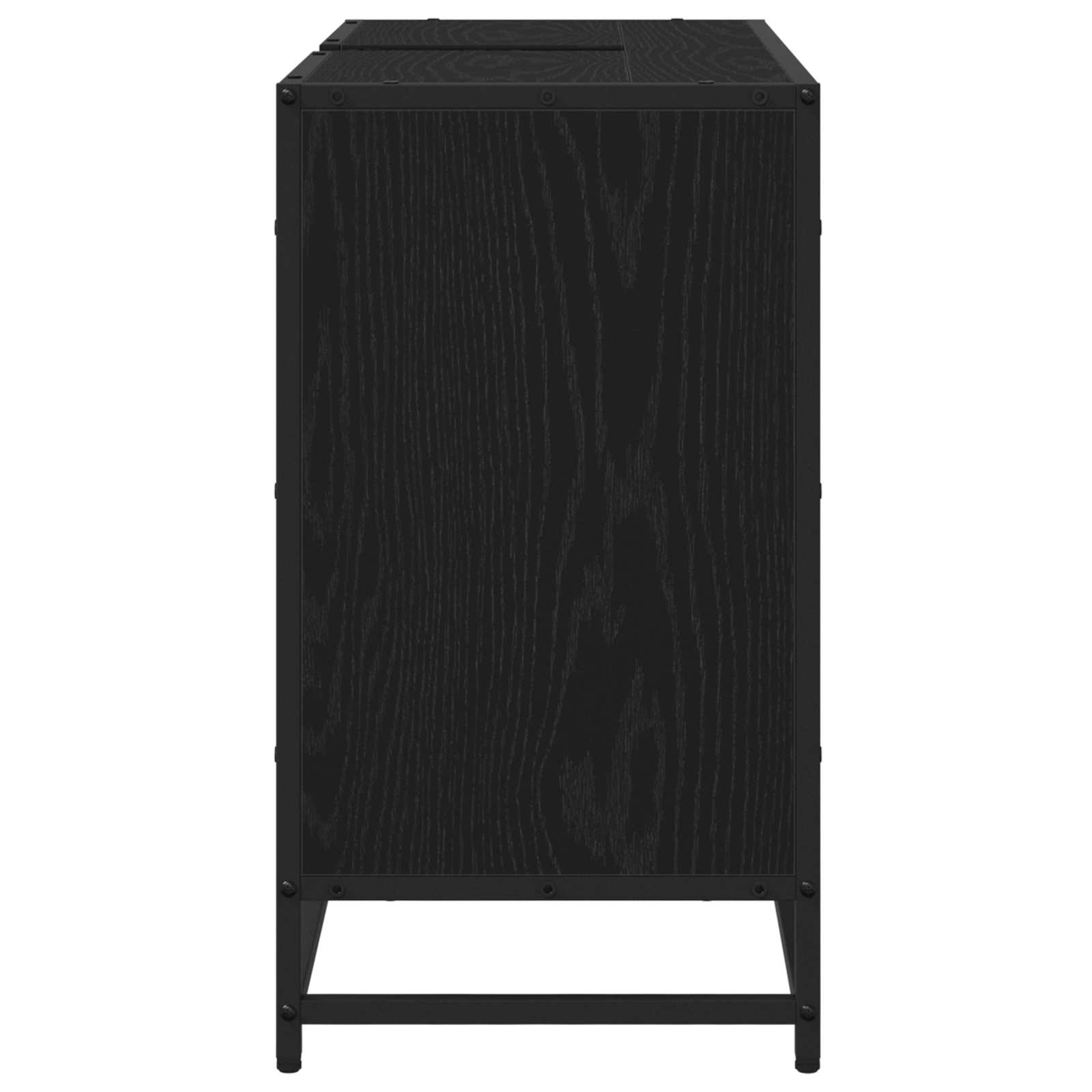 Koupelnová Skříň Černý Dub 80 X 33 X 60 Cm Kompozitní Dřevo