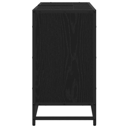 Koupelnová Skříň Černý Dub 80 X 33 X 60 Cm Kompozitní Dřevo