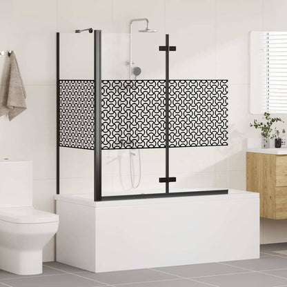 Koupelnové Zástěny Geometrický Černá 120 X 67 X 129 Cm
