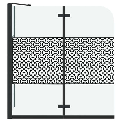 Koupelnové Zástěny Geometrický Černá 120 X 67 X 129 Cm