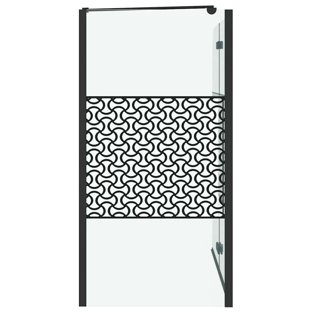 Koupelnové Zástěny Geometrický Černá 120 X 67 X 129 Cm