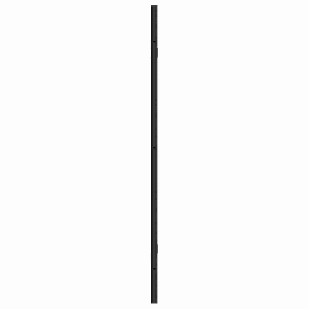 Závěs Pro Sprchu Černá A Průhledná 130 X 130 Cm Tvrzené Sklo