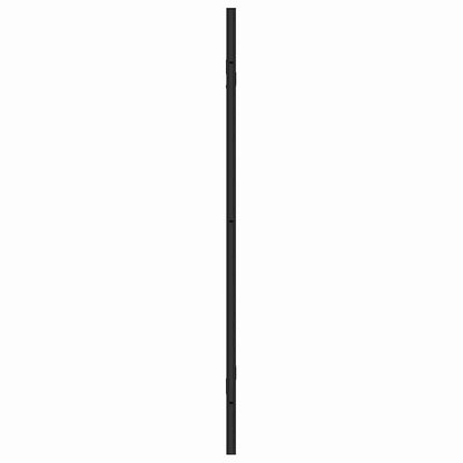 Závěs Pro Sprchu Černá A Průhledná 130 X 130 Cm Tvrzené Sklo