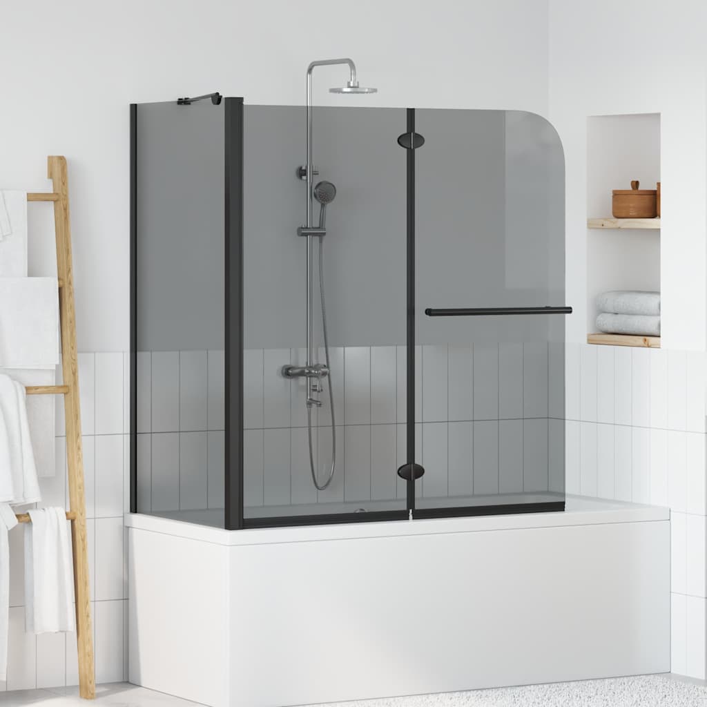 Skládací Sprchový Rám Tmavě Průhledné 120 X 67 X 129 Cm