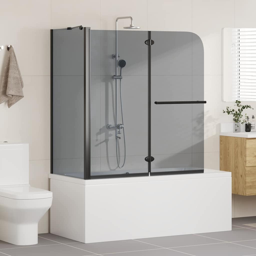 Skládací Sprchový Rám Tmavě Průhledné 120 X 67 X 129 Cm