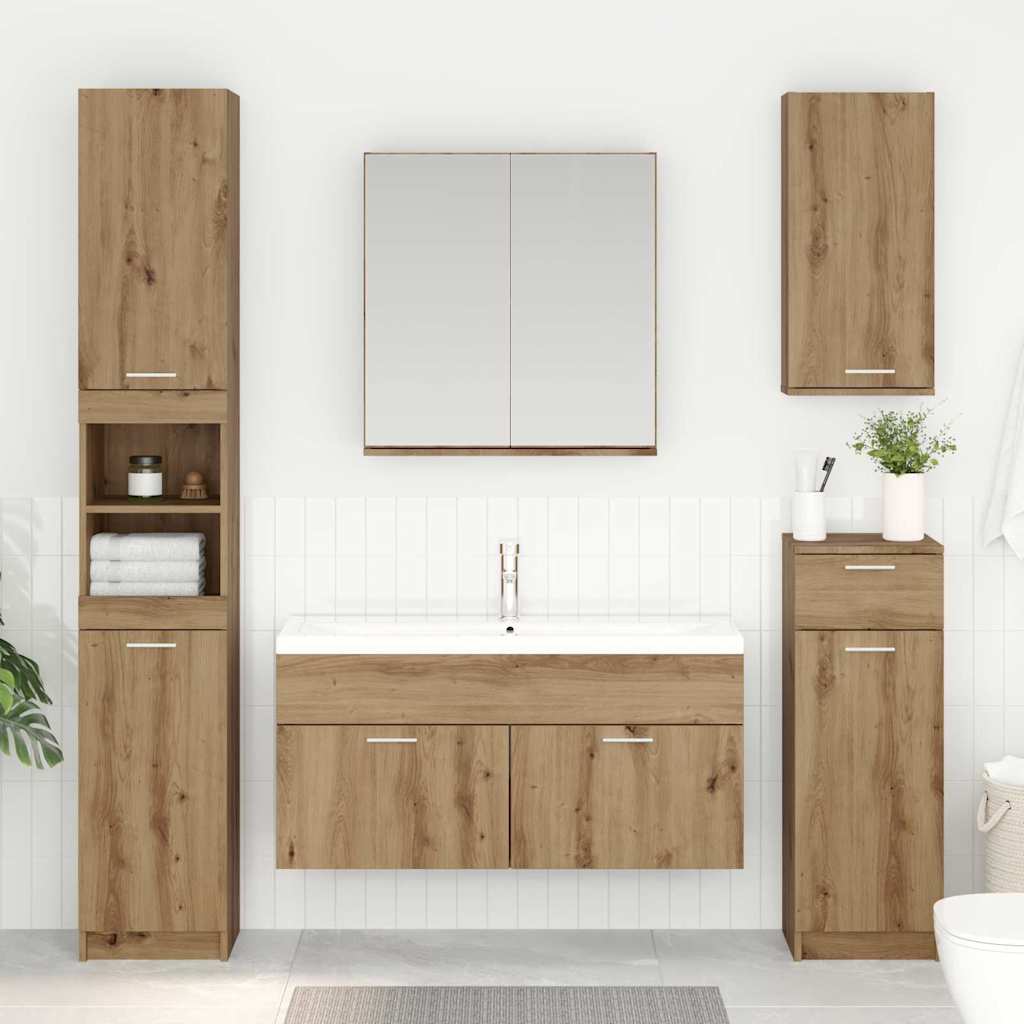 Skříňka Pod Umyvadlo Artisanový Dub Kompozitní Dřevo