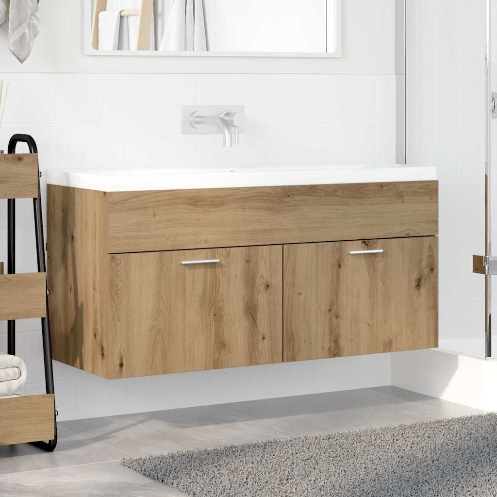 Skříňka Pod Umyvadlo Artisanový Dub Kompozitní Dřevo