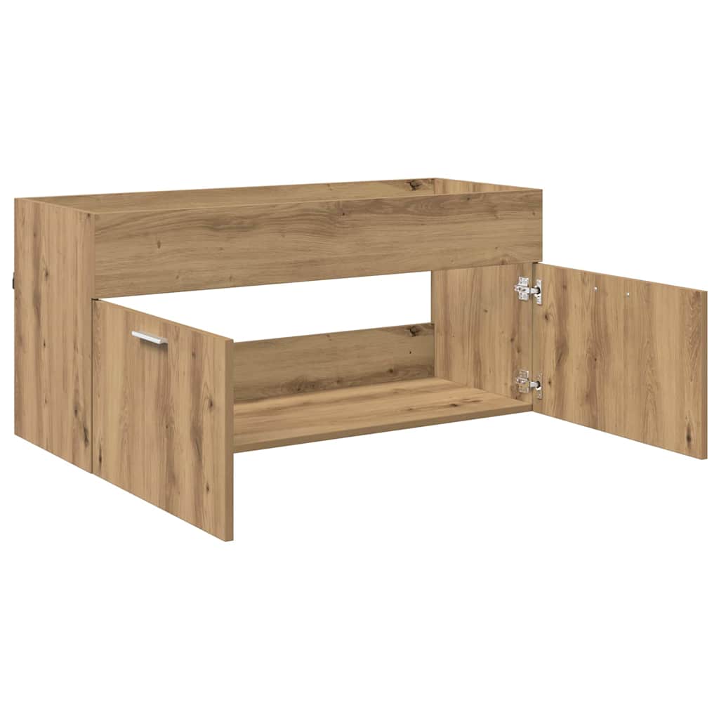Skříňka Pod Umyvadlo Artisanový Dub Kompozitní Dřevo