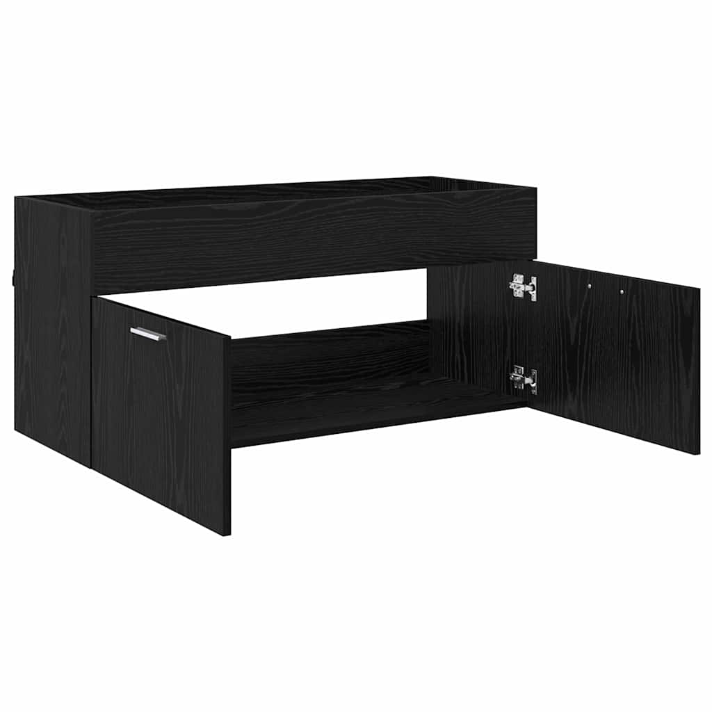Skříňka Pod Umyvadlo Černý Dub Kompozitní Dřevo