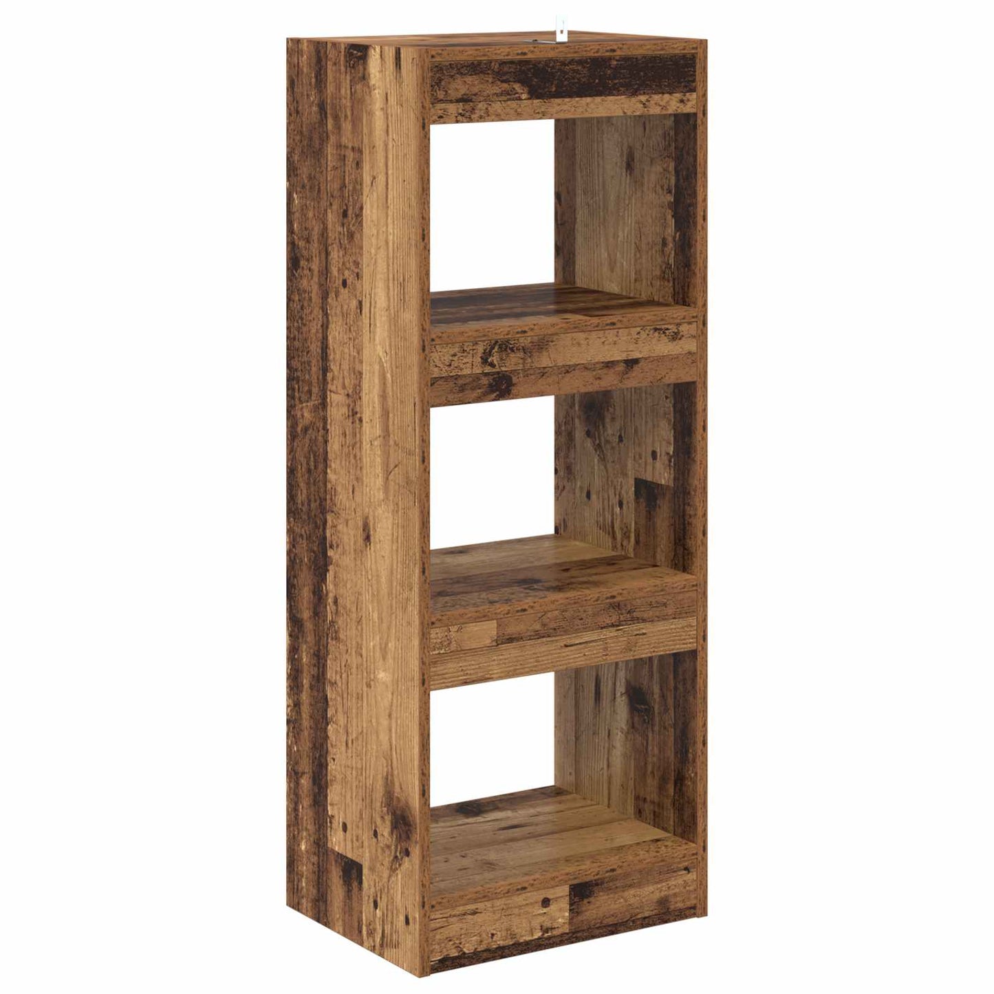 Knihovna 3 Úrovní 40 X 30 X 103 Cm Kompozitní Dřevo Staré Dřevo