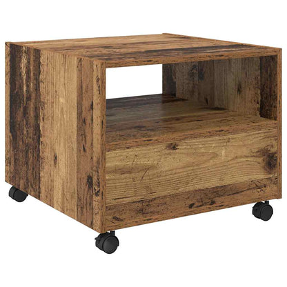 Konferenční Stolek Staré Dřevo 55 X 55 X 45 Cm Kompozitní Dřevo