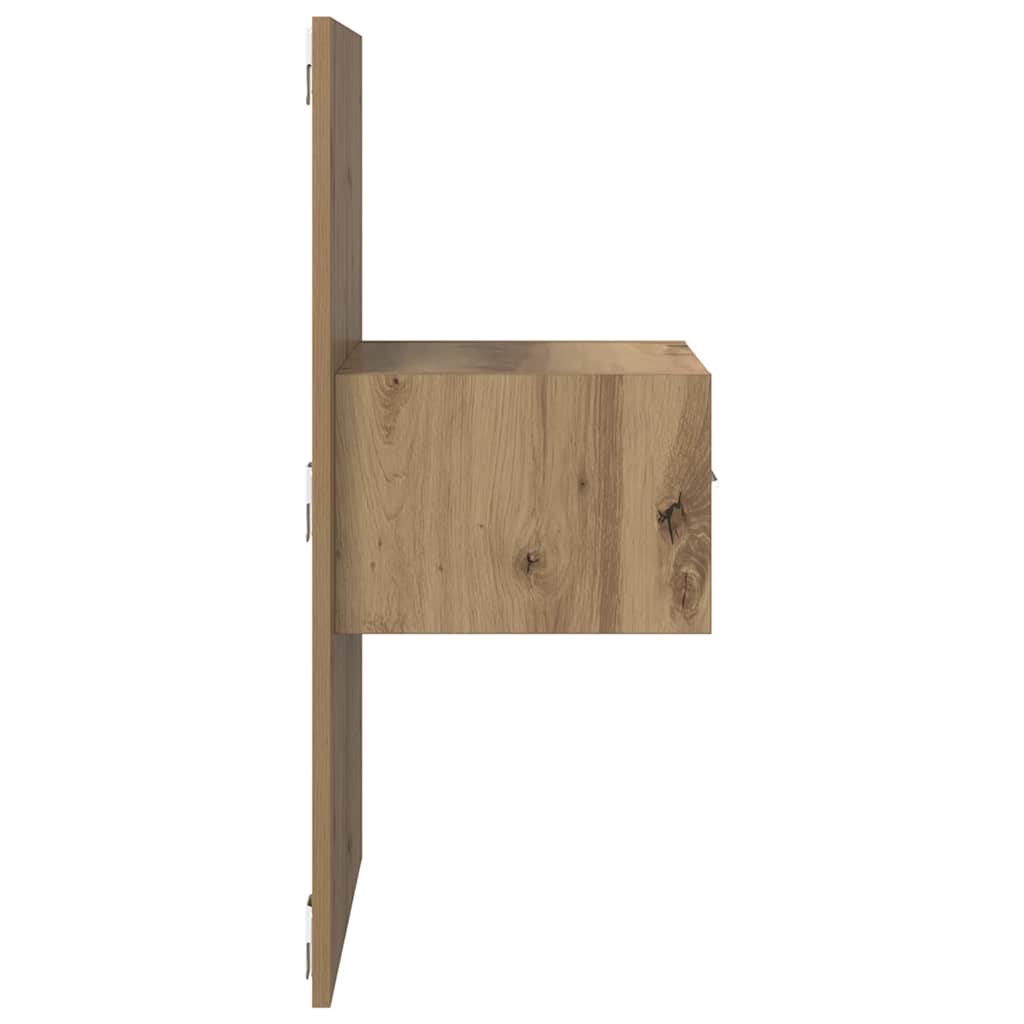 Noční Skříňka 2 Ks Artisanový Dub 50 X 32,5 X 80Cm