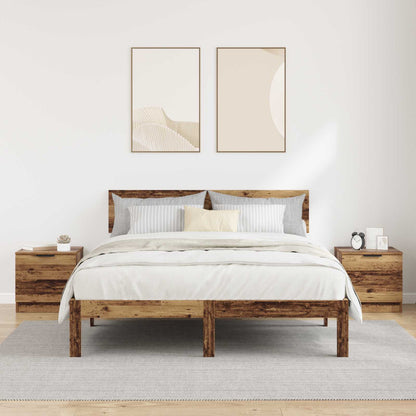 Zásuvka Pod Postel 2 Ks Staré Dřevo 40 X 39 X 40Cm