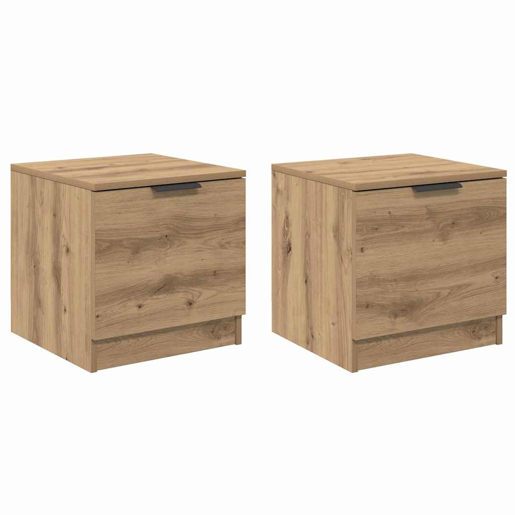 Zásuvka Pod Postel 2 Ks Artisanový Dub 40 X 39 X 40Cm