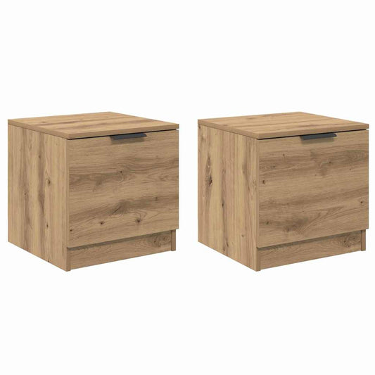 Zásuvka Pod Postel 2 Ks Artisanový Dub 40 X 39 X 40Cm