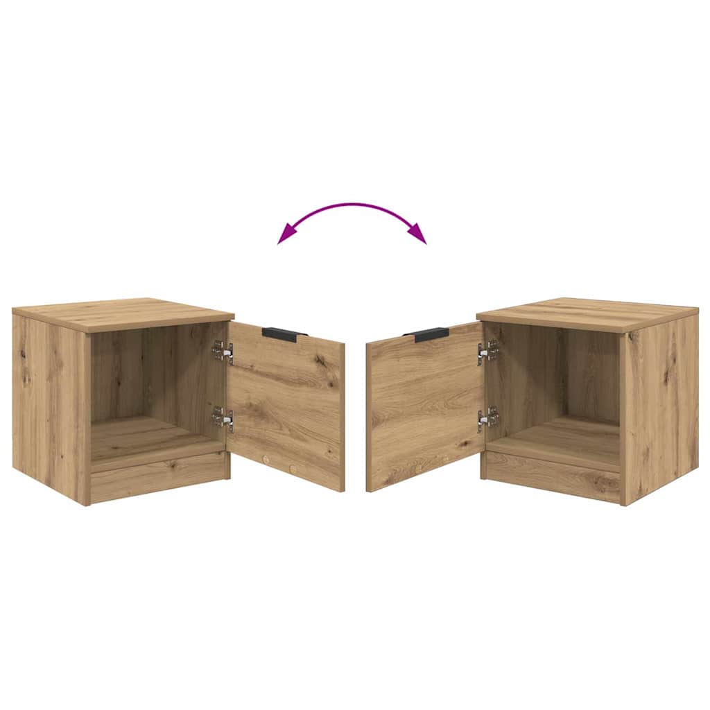 Zásuvka Pod Postel 2 Ks Artisanový Dub 40 X 39 X 40Cm