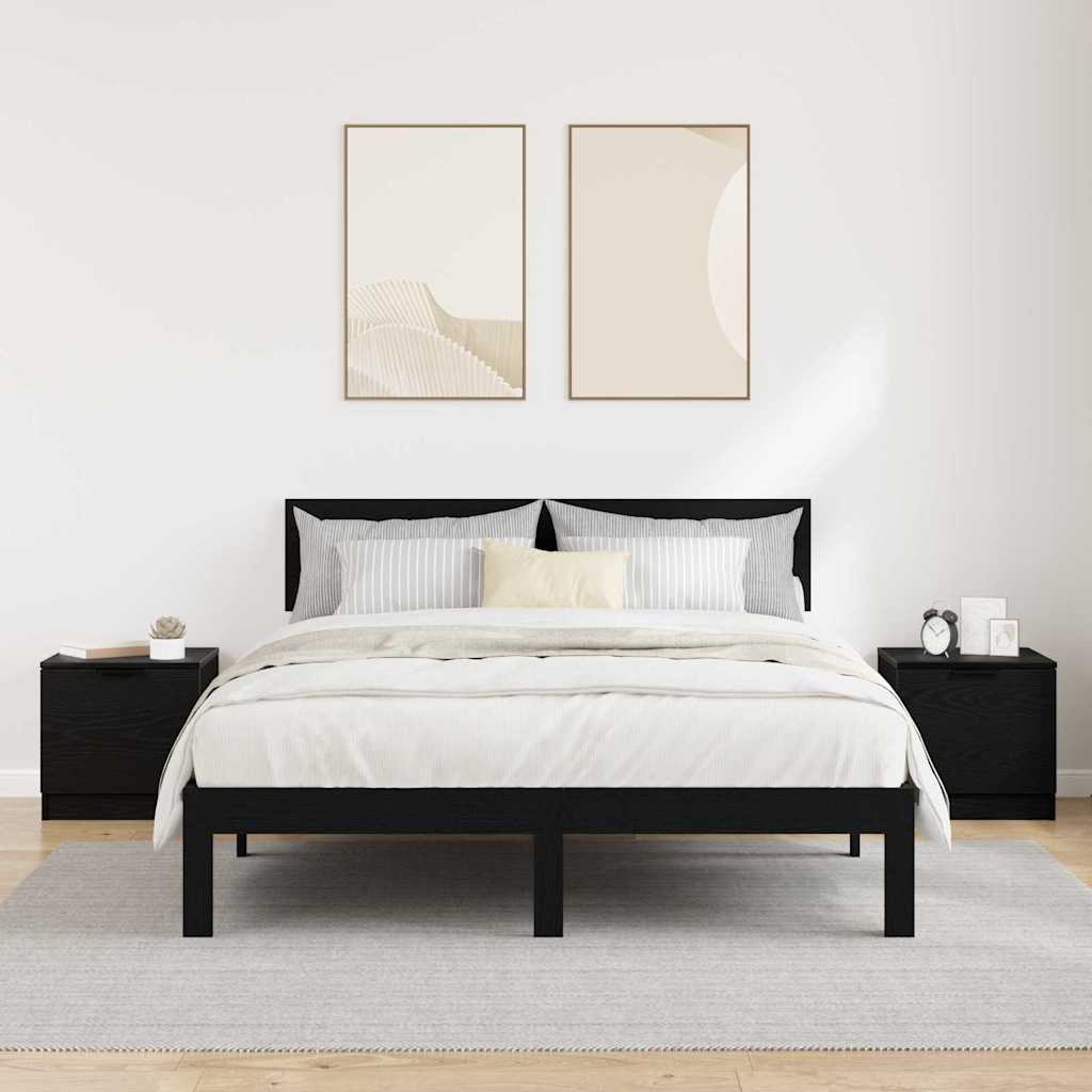 Zásuvka Pod Postel 2 Ks Černý Dub 40 X 39 X 40Cm