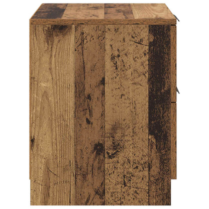 Noční Skříňka 2 Ks Staré Dřevo 45 X 39 X 50Cm Kompozitní Dřevo