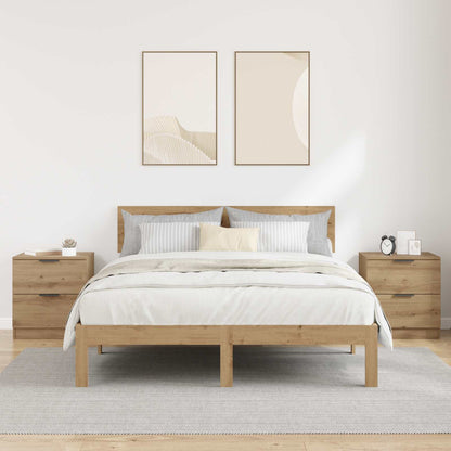 Noční Skříňka 2 Ks Artisanový Dub 45 X 39 X 50Cm