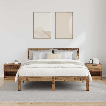 Zásuvka Pod Postel 2 Ks Staré Dřevo 40 X 39 X 40Cm