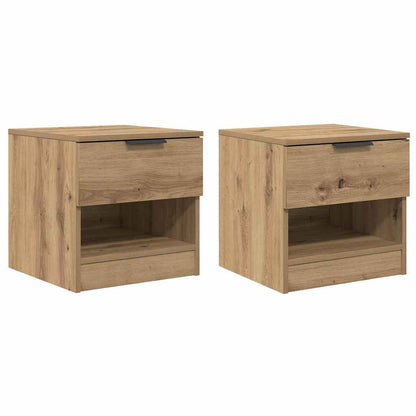 Zásuvka Pod Postel 2 Ks Artisanový Dub 40 X 39 X 40Cm