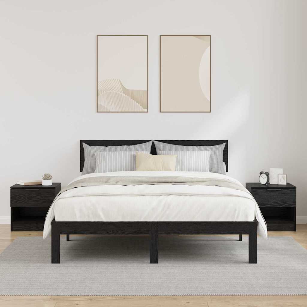 Zásuvka Pod Postel 2 Ks Černý Dub 40 X 39 X 40Cm