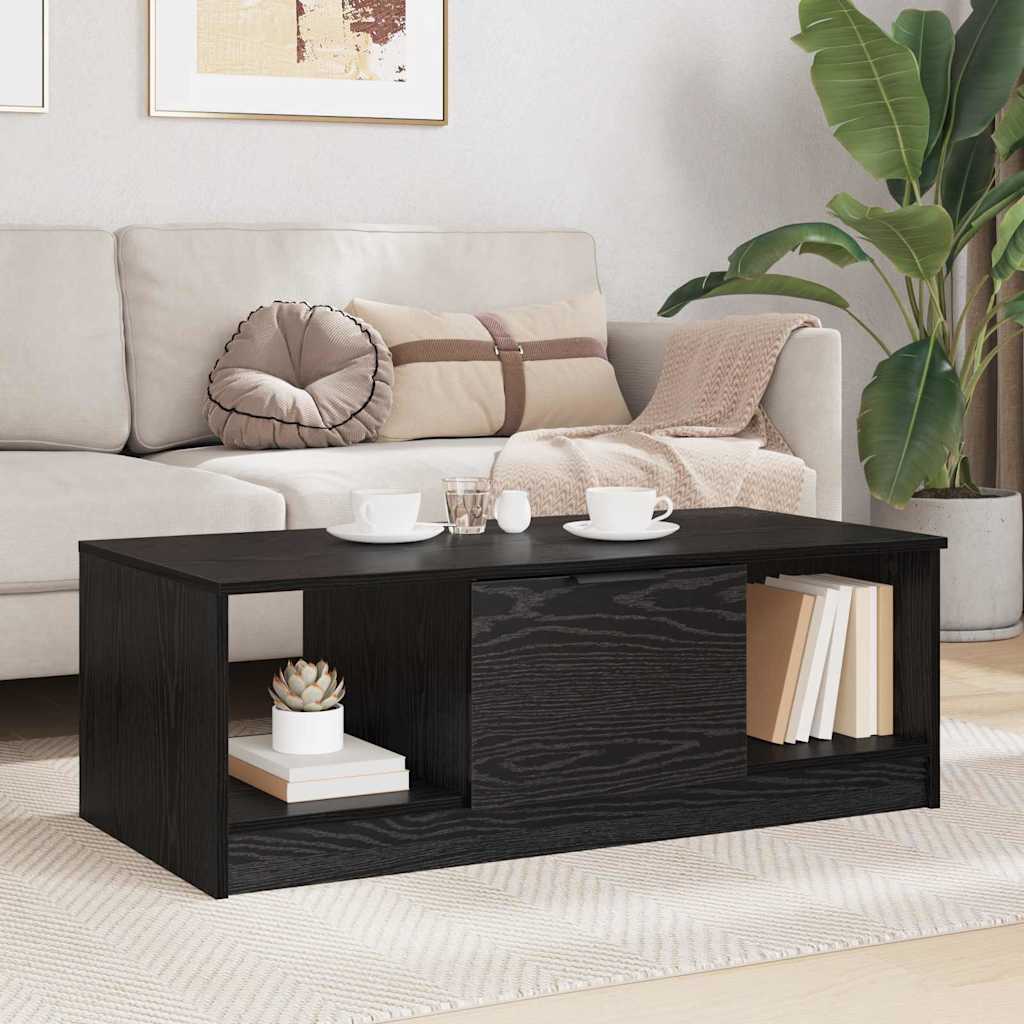 Konferenční Stolek Černý Dub 102 X 50 X 36 Cm Kompozitní Dřevo