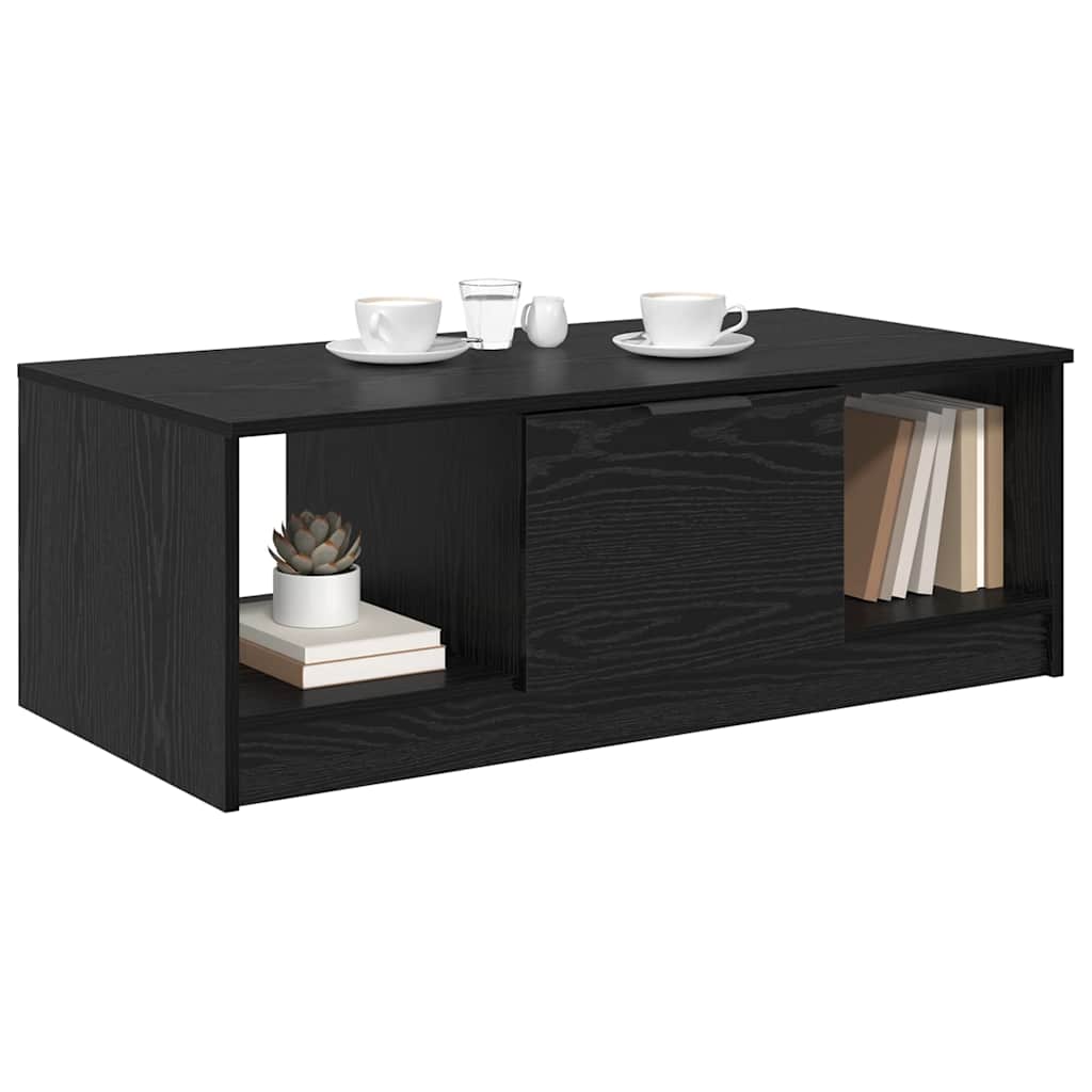 Konferenční Stolek Černý Dub 102 X 50 X 36 Cm Kompozitní Dřevo