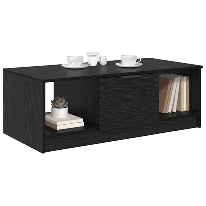 Konferenční Stolek Černý Dub 102 X 50 X 36 Cm Kompozitní Dřevo