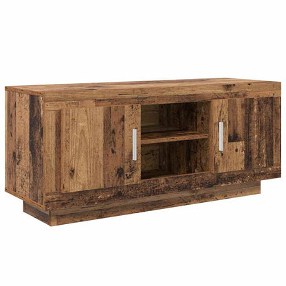 Televizní Skříň 102 X 35 X 45 Cm Staré Dřevo Kompozitní Dřevo