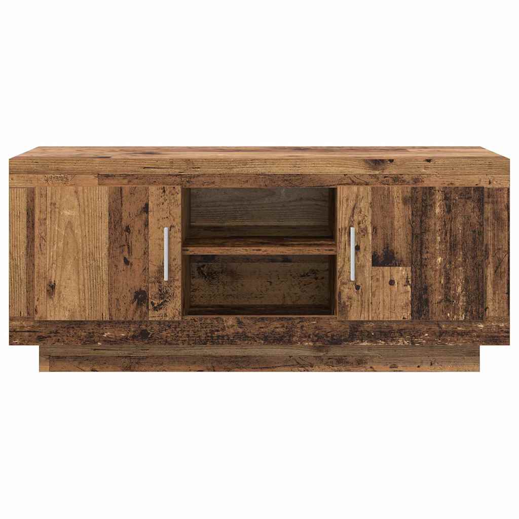 Televizní Skříň 102 X 35 X 45 Cm Staré Dřevo Kompozitní Dřevo