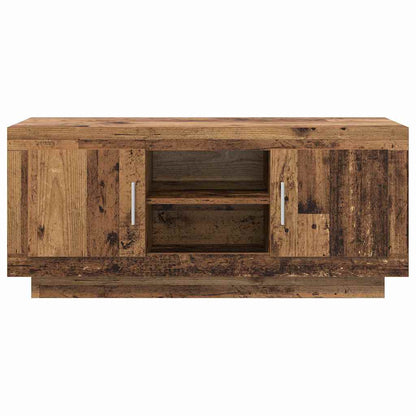 Televizní Skříň 102 X 35 X 45 Cm Staré Dřevo Kompozitní Dřevo
