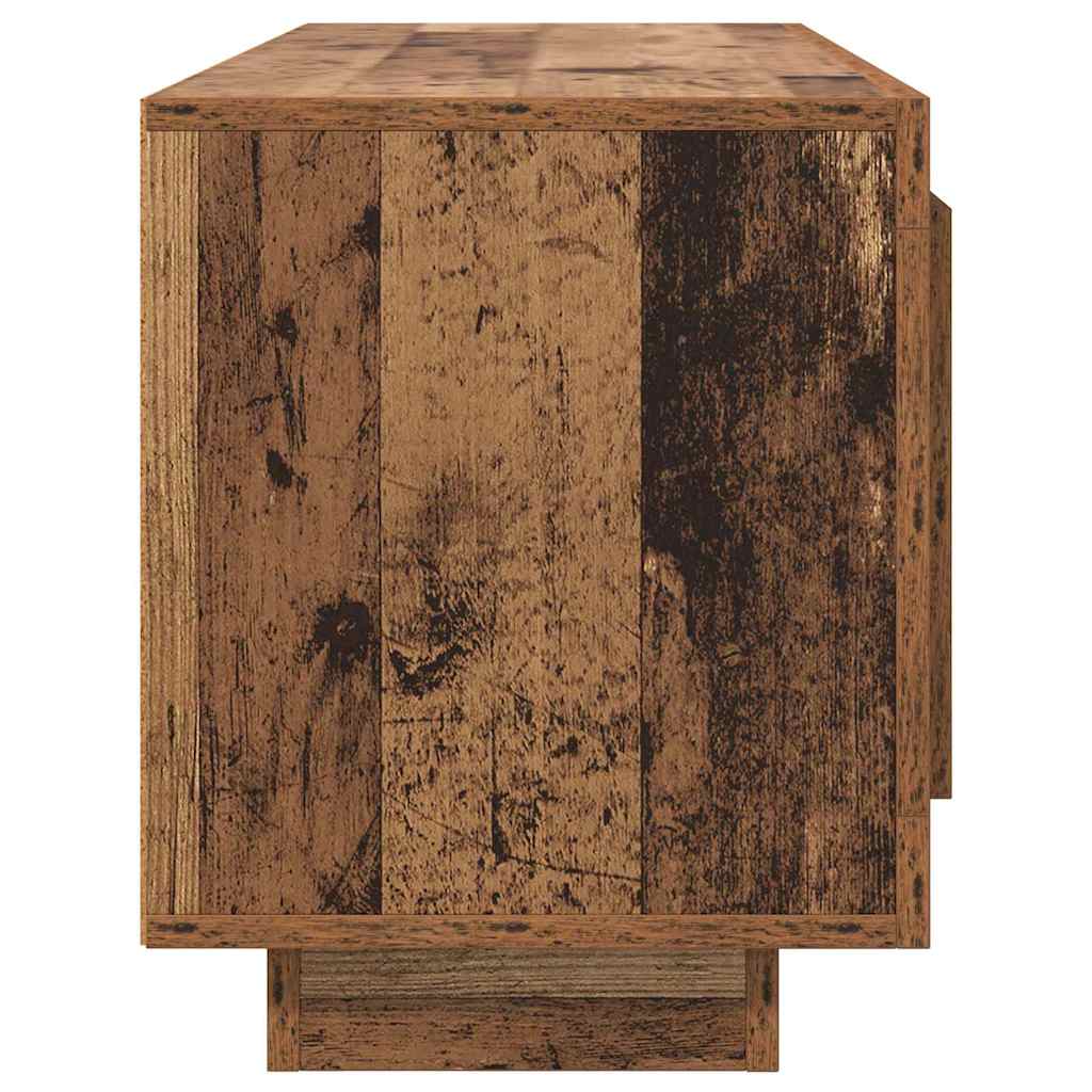 Televizní Skříň 102 X 35 X 45 Cm Staré Dřevo Kompozitní Dřevo