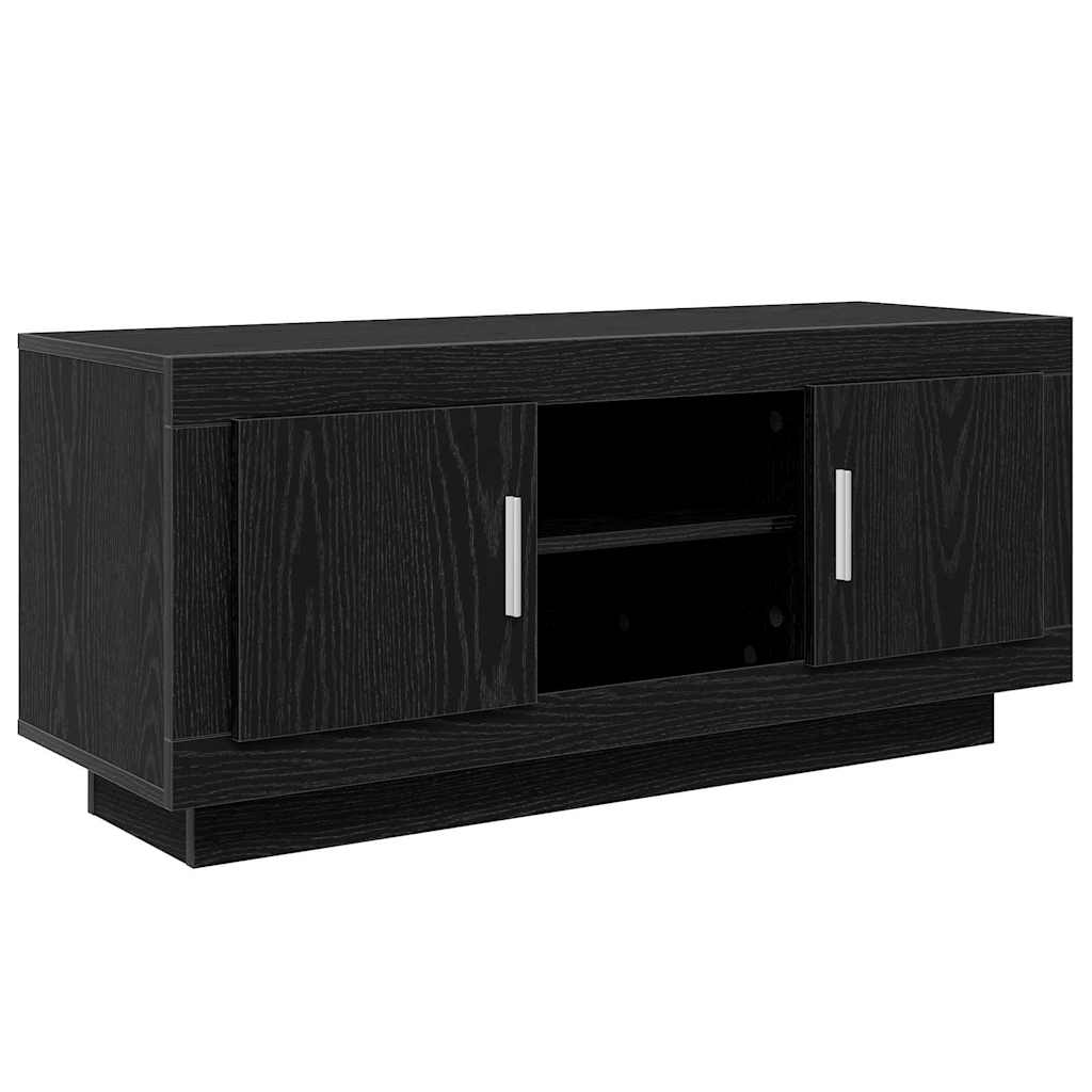 Televizní Skříň 102 X 35 X 45 Cm Černý Dub Kompozitní Dřevo