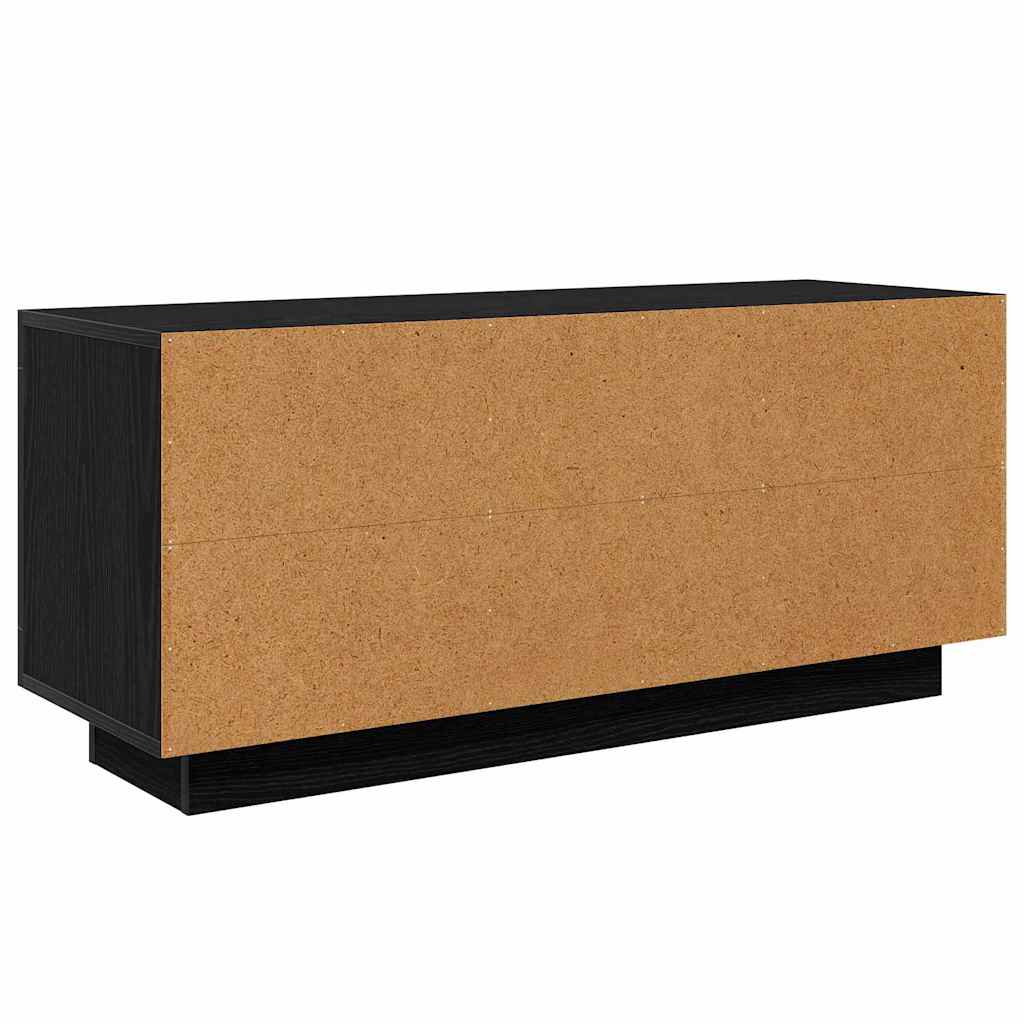 Televizní Skříň 102 X 35 X 45 Cm Černý Dub Kompozitní Dřevo