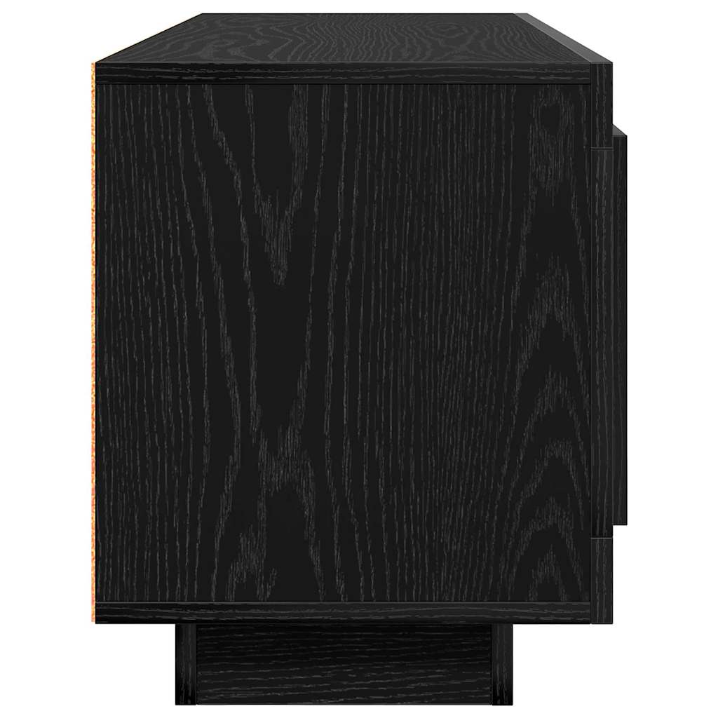Televizní Skříň 102 X 35 X 45 Cm Černý Dub Kompozitní Dřevo