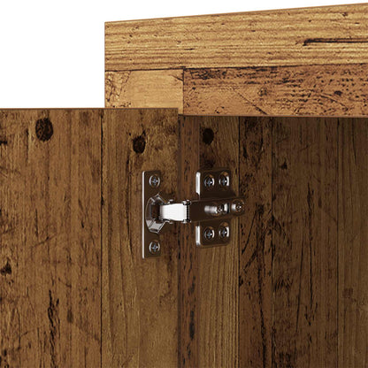 Servírovací Skříň Staré Dřevo 80 X 40 X 75 Cm Kompozitní Dřevo