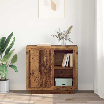Servírovací Skříň Staré Dřevo 80 X 40 X 75 Cm Kompozitní Dřevo