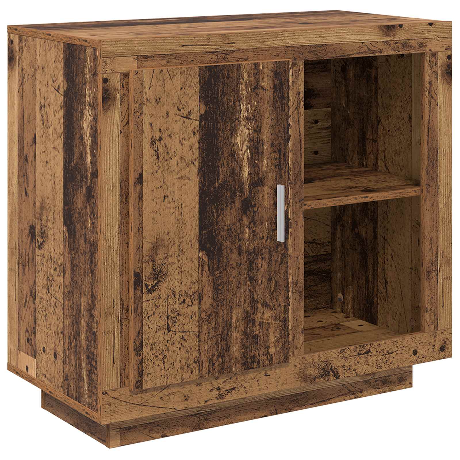 Servírovací Skříň Staré Dřevo 80 X 40 X 75 Cm Kompozitní Dřevo